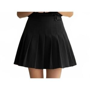 Poster Girl Black Pleated Mini Skirt Size L